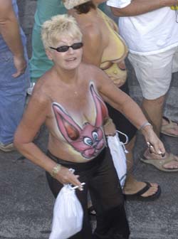 Body Painting 2004 photo - Duval Street, Key West